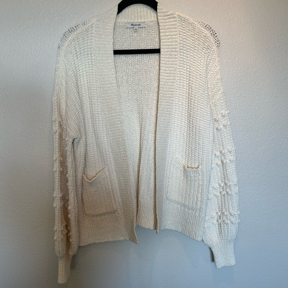 Madewell bobble sleeve cardigan